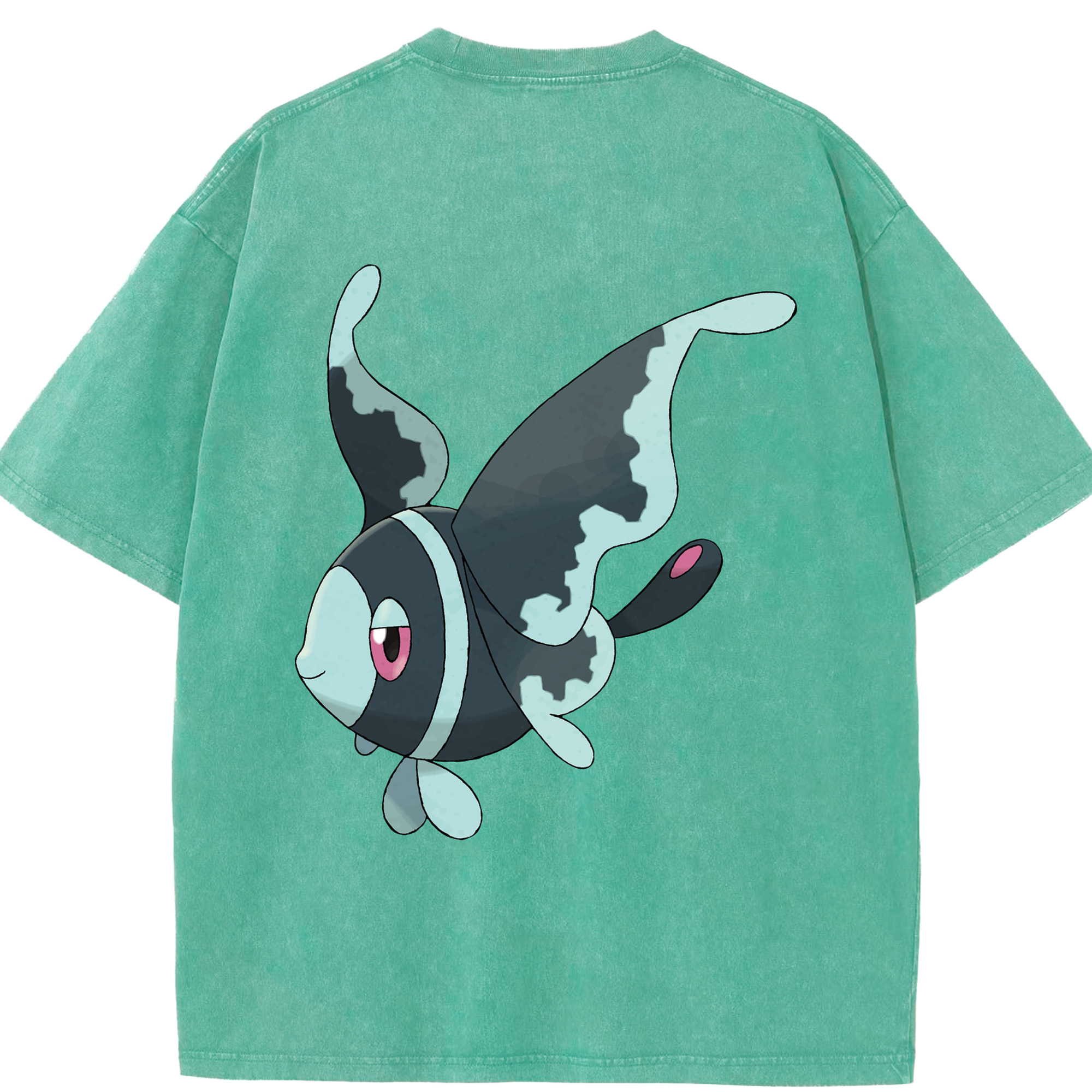 （画像用） ポケットモンスター Pokémon 綿100% ヴィンテージ風 半袖Tシャツ（背面プリント）